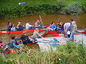 Paddeln auf der Rote Riede